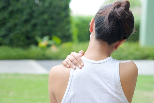 Pain in shoulder blade area